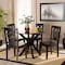 Baxton Studio Liese Modern and Contemporary Transitional Dark Brown Finished Wood 5-Piece Dining Set 177-11381-10892-Zoro - alternate 3